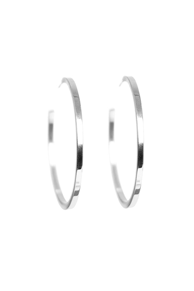 A&C Jewellery 1046-0164 Creol Hoop Earrings Silver