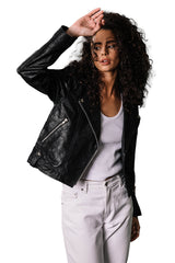 Understated Leather Afterglow Suede Jacket Black