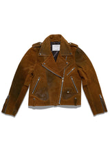 Understated Leather Afterglow Suede Jacket Vintage Brown
