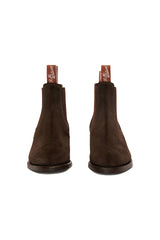 R M Williams Lady YEarling Suede Boot B522s.08BND - suede choc 