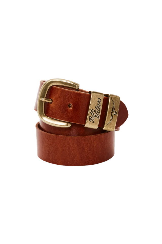 BSF5ACH3601 RM Williams Drover Belt Tan