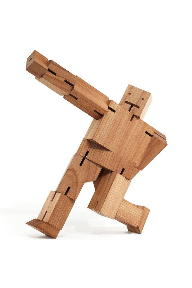 CBC1-NB Areaware Cubebot Medium Robot Toy Natural