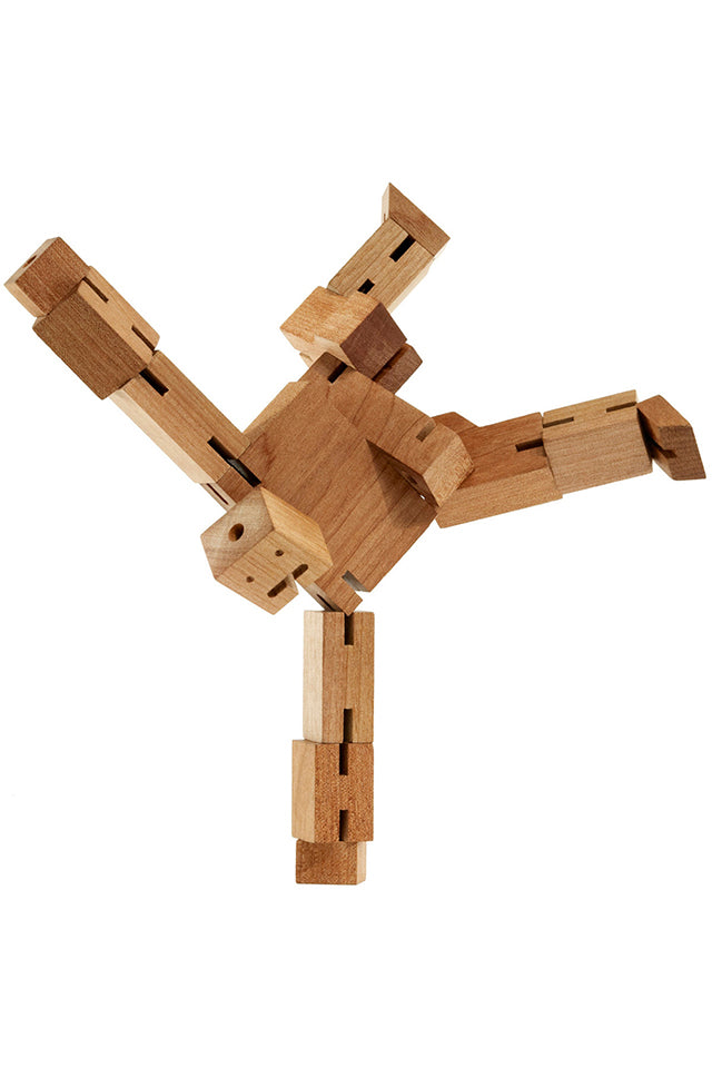 CBC1-NB Areaware Cubebot Medium Robot Toy Natural