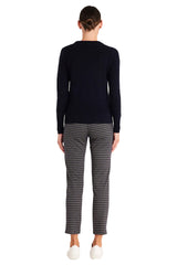 Cable CAW23271 Liv Houndstooth Pant Navy 