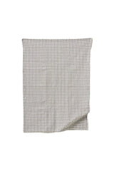 Citta TES5064 Gingham Washed Cotton Tea Towel Grey 