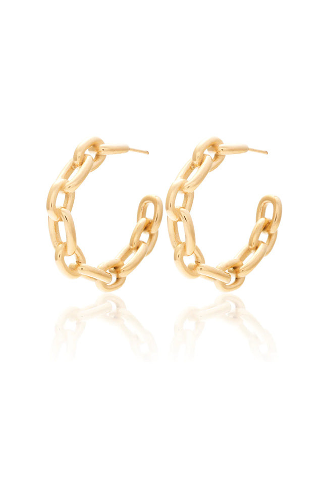 Silk & Steele E072 Ora Hoops Gold
