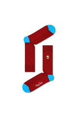 Happy Socks REALI01 Ribbed Embroidery Alien Sock 4500