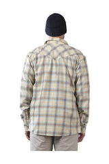 Just Another Fisherman Jack Mac Shirt Sand Blue Brown Check