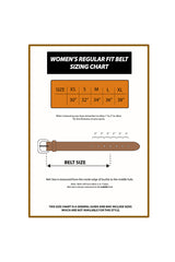 Loop Leather Co. Women's Regular Fit Belt Sizing Chart