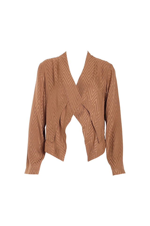 Obi Frequency Pleat Jacket Desert Sand