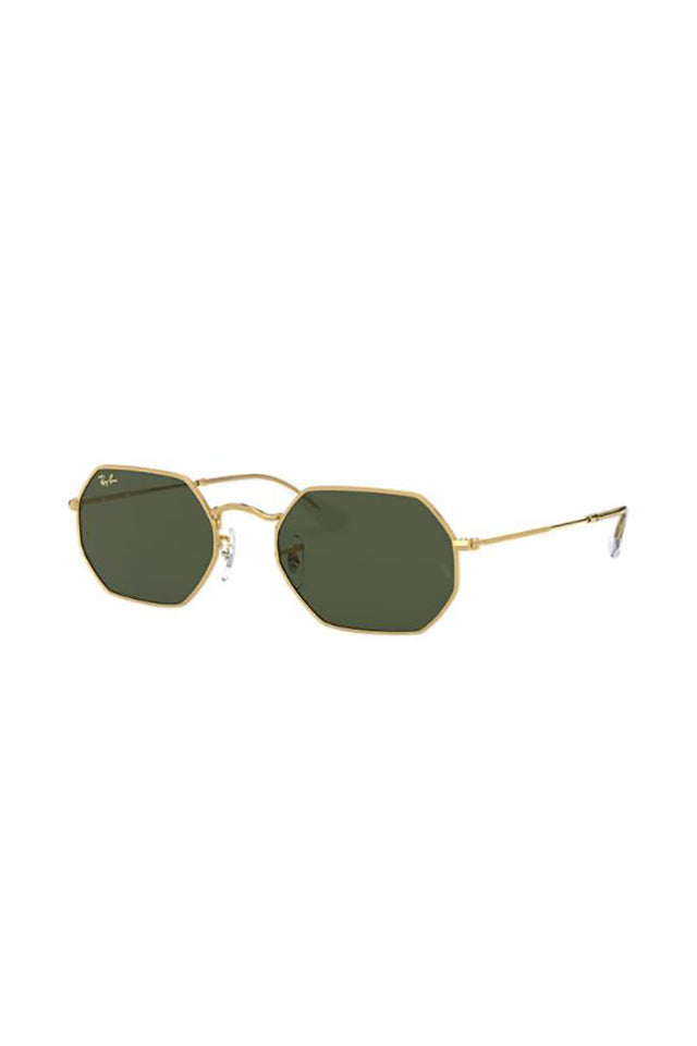 Ray Ban Octagon Legend Sunglasses Gold Green 