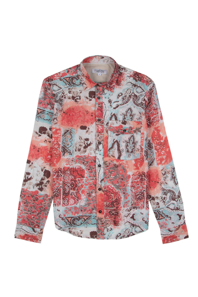 Pearly King Wake Shirt Pale red