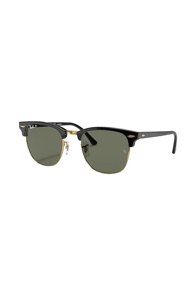 Ray-Ban 0RB3016 Clubmaster Sunglasses Black With Green G-15