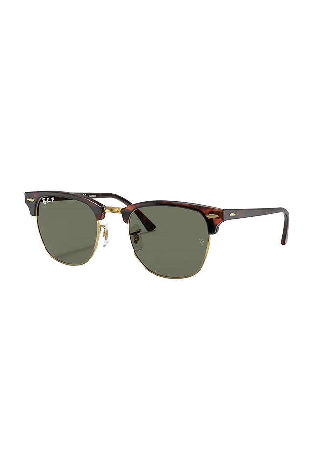 Ray-Ban 0RB3016 Clubmaster Sunglasses Red Havana With Green G-15 