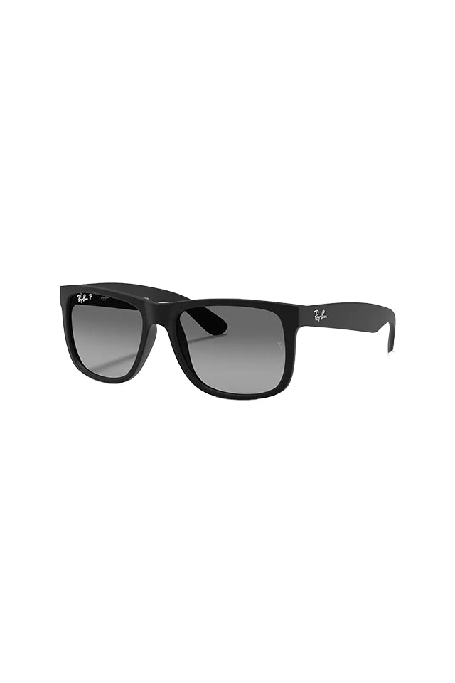 Ray-Ban 0RB4165 Justin Sunglasses Rubber Black With Grey 