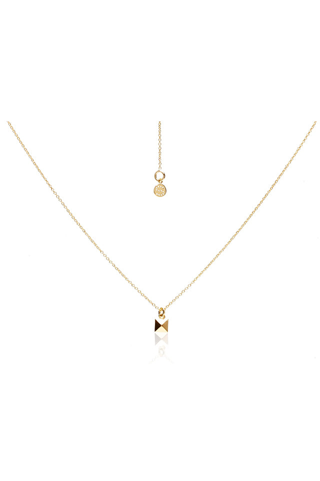SFN042G Silk & Steel Mini Olympia Necklace Gold