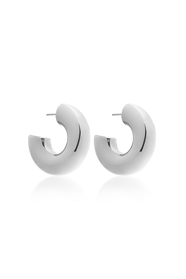 Silk & Steel E074S Sunrise Medium Hoops Gold