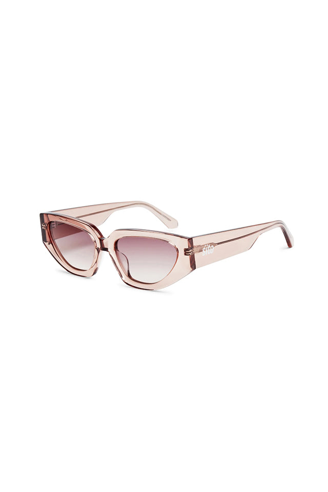 Sito Shades Axis Sunglasses Rosewater With Rose Gradient 