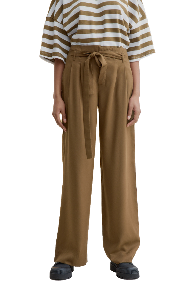 Kowtow Aalto Pant Khaki Straight Wide Leg