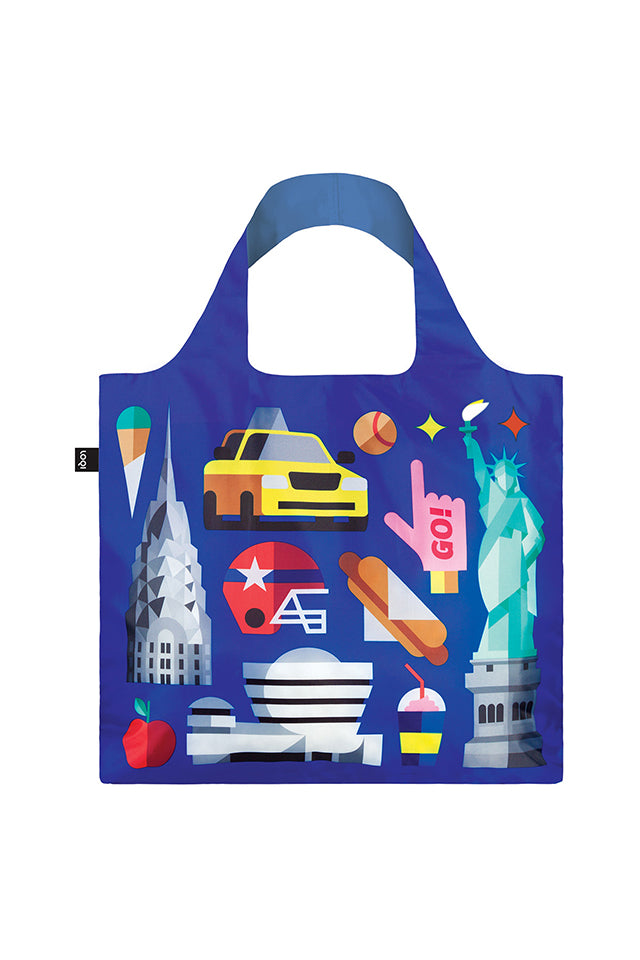 Loqi Shopping Bag Hey New York Blue