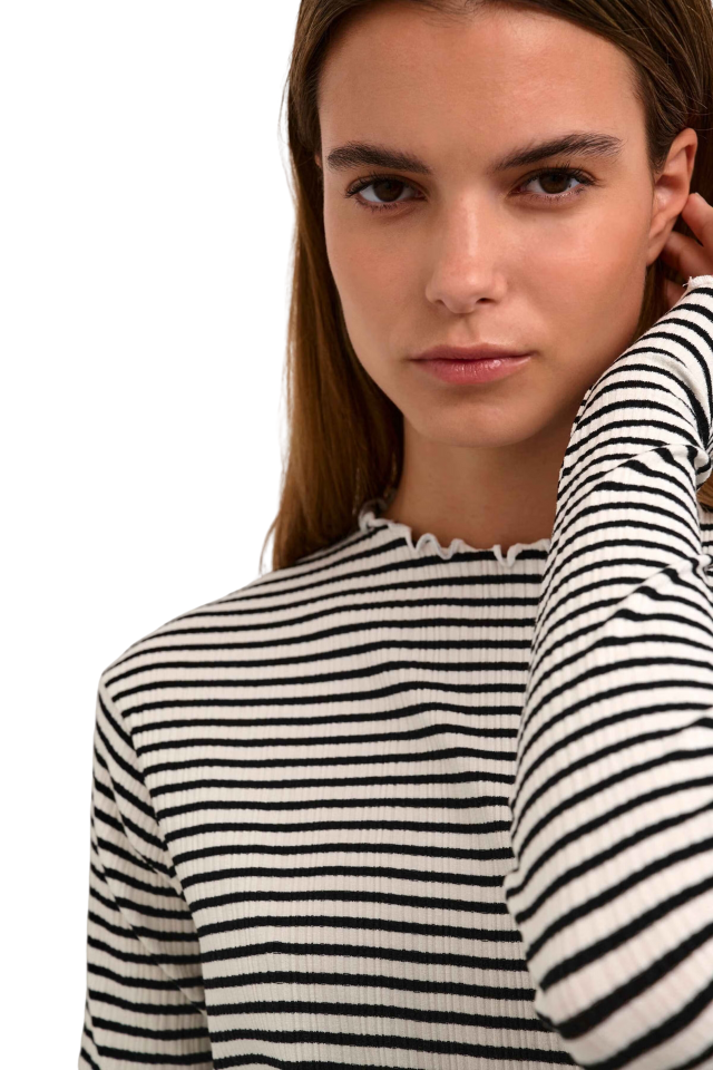 Candace Stripe LS