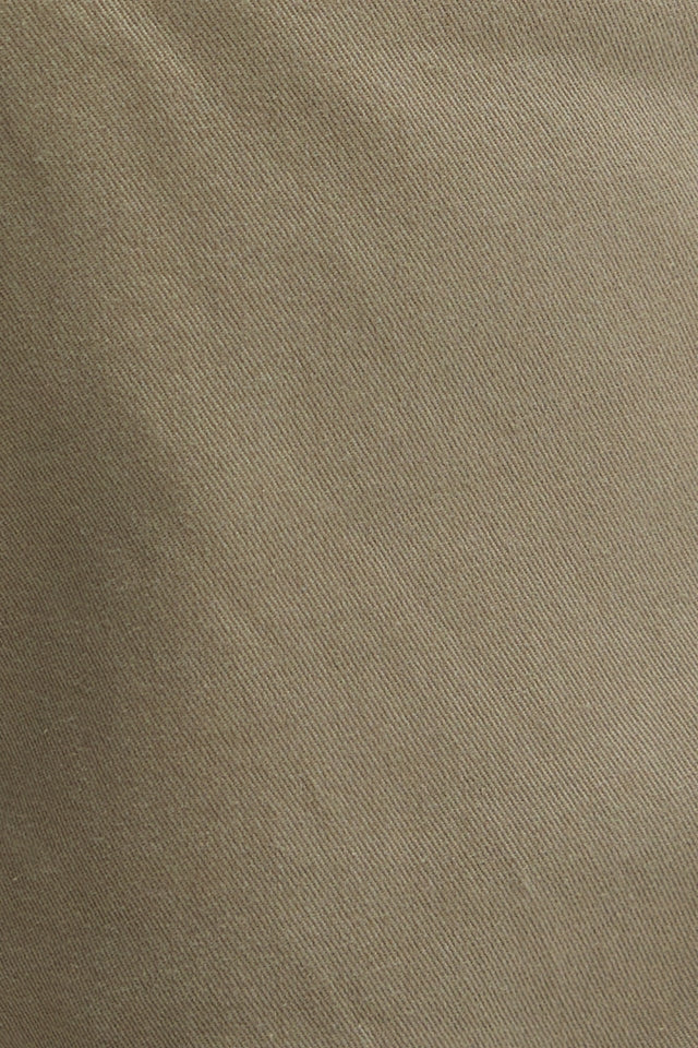 Washed Stretch Twill Tailored Trouser - Grey Olive