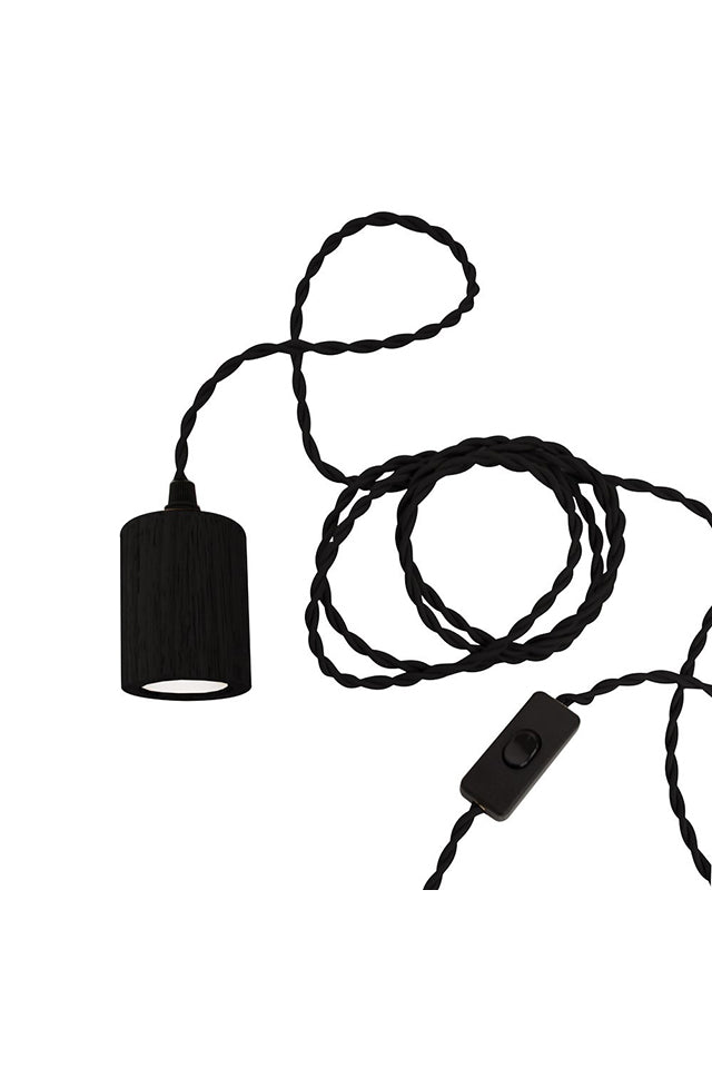 11547 Hawthorne Wood Suspension Pendant Black