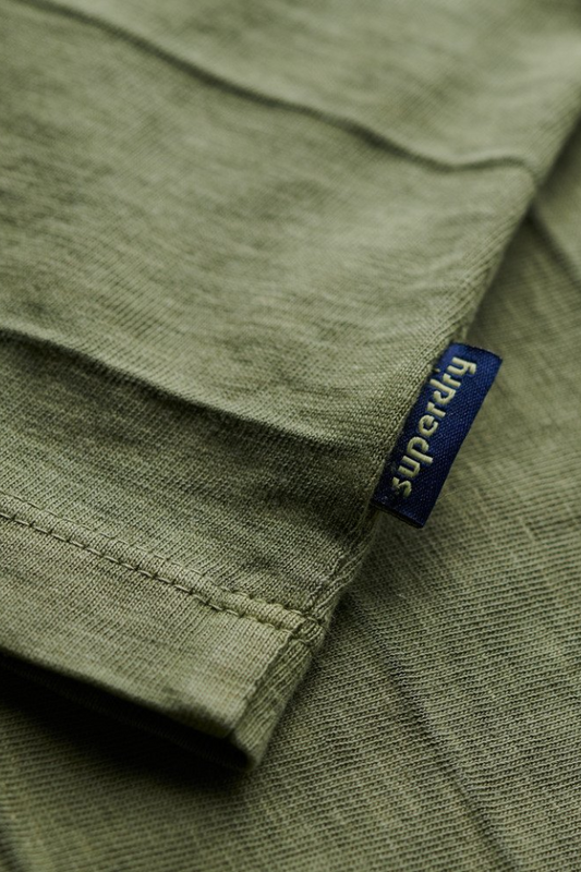 Vintage Texture Tee - Olive Khaki