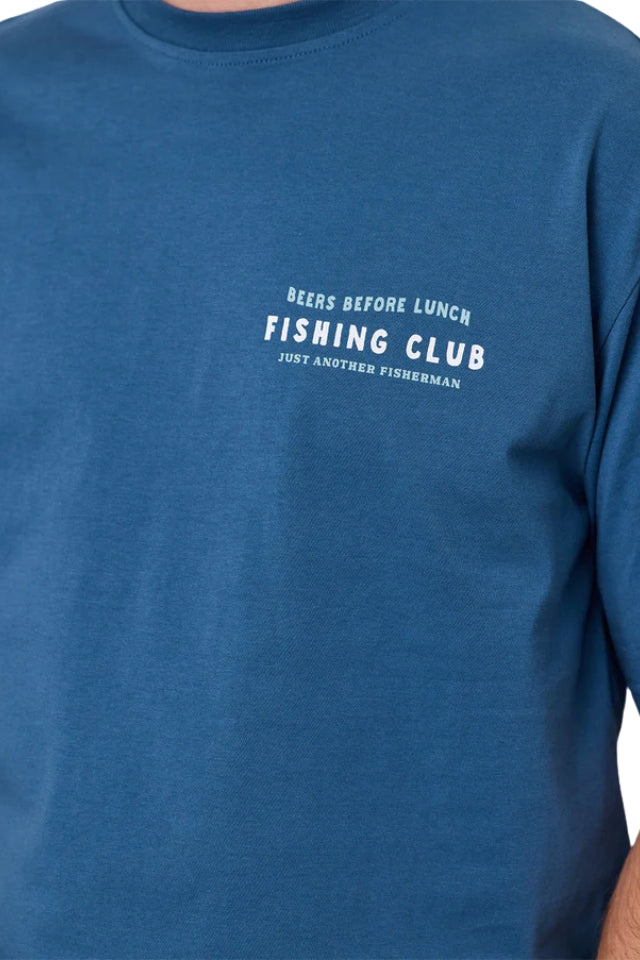 Beers Before Lunch Sea Tee - Military Blue