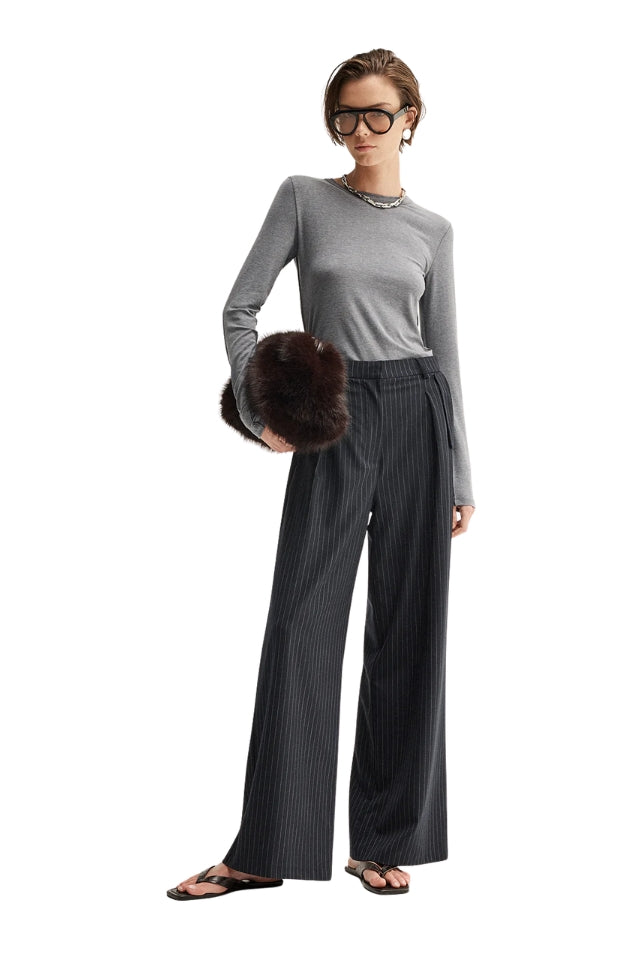 Sierra Top - Charcoal Marle