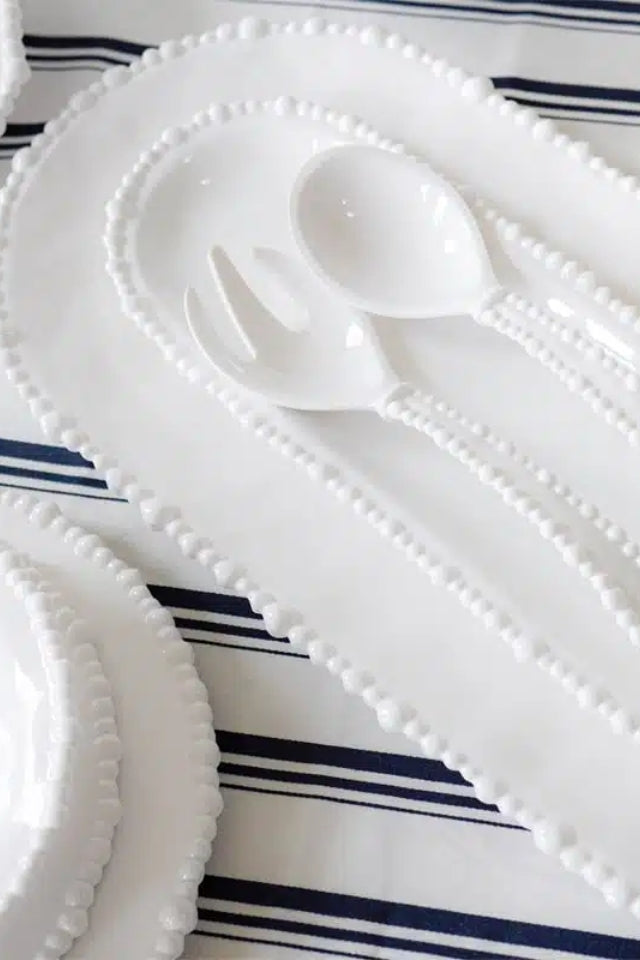 Pearl Melamine Salad Servers