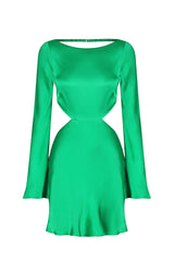 1233032 Shona Joy Lana Open Back Mini Dress Tree Green 