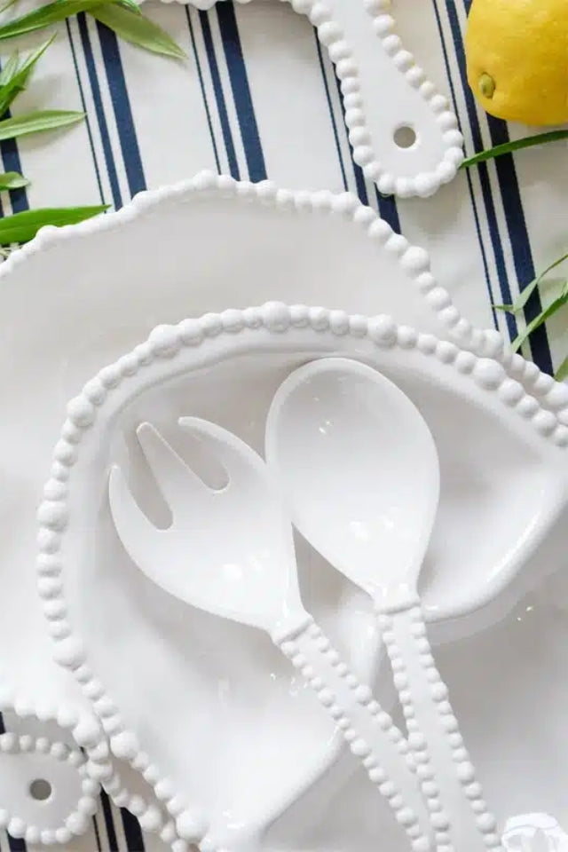 Pearl Melamine Salad Servers