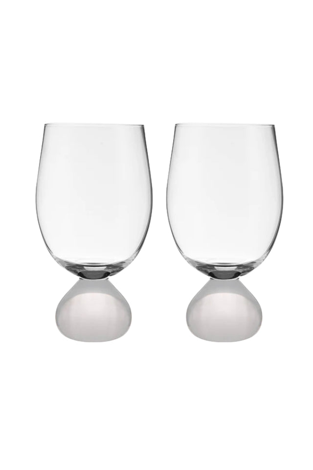 Zephyr White 2pk Wine Glass