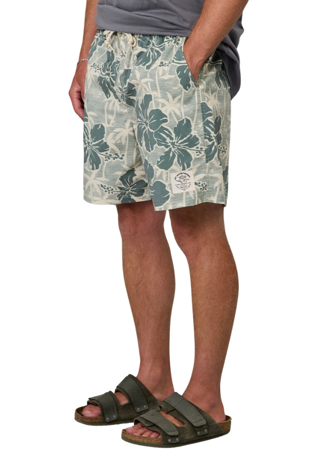 Aloha Volley Shorts - Yellow Palms