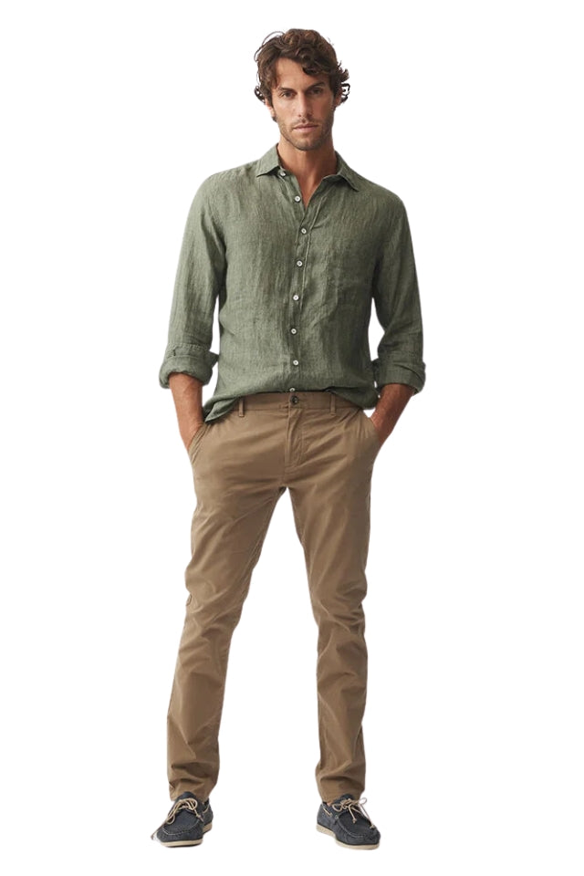 Coromandel Sports Fit Shirt - Kelp
