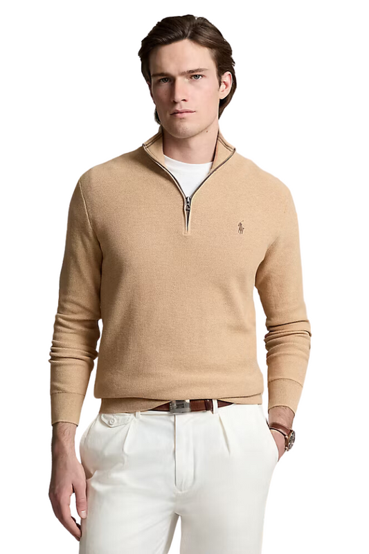 Quarter Zip Knit Sweater