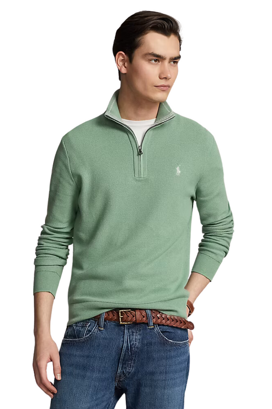 Quarter Zip Knit Sweater