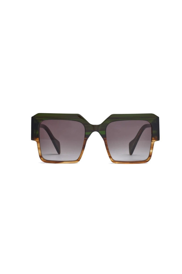 Stage Sunglasses - Sage to Brown