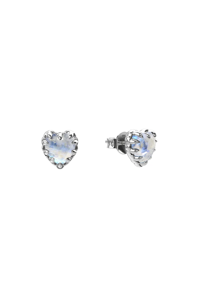 Love Claw Earrings - Moonstone