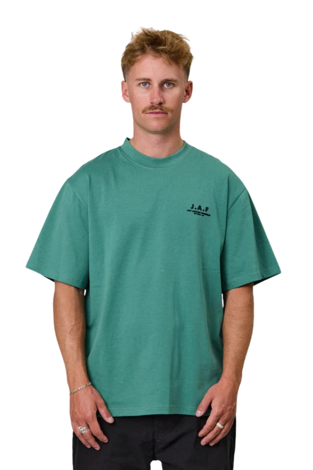 J.A.F Heavy Shore Tee - Vintage Teal