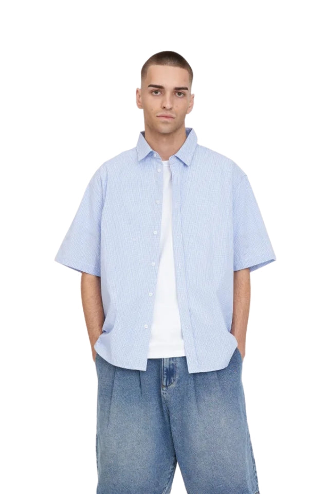 Crosby Short Sleeve Shirt - Y2k Blue Check