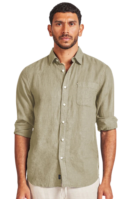 Hampton Linen Shirt - Desert Sage