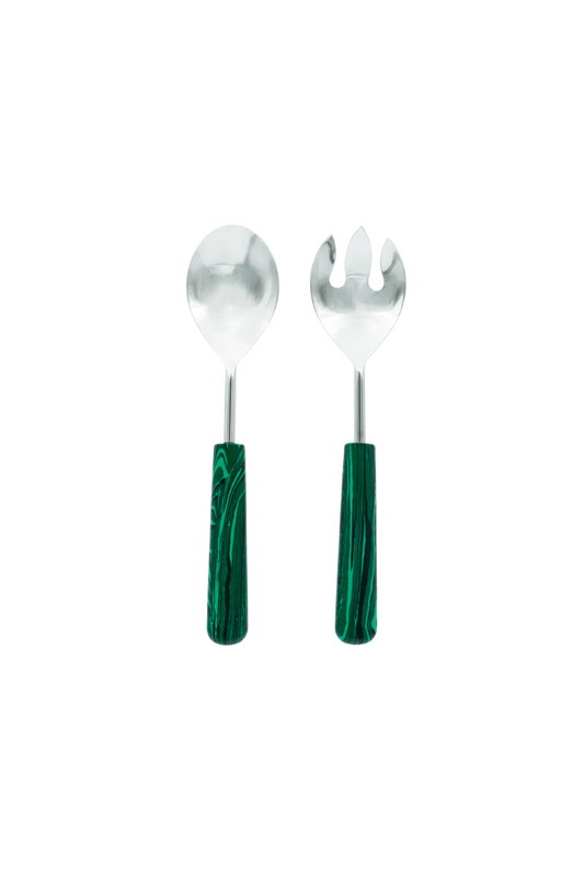 Salad Server Set - Emerald
