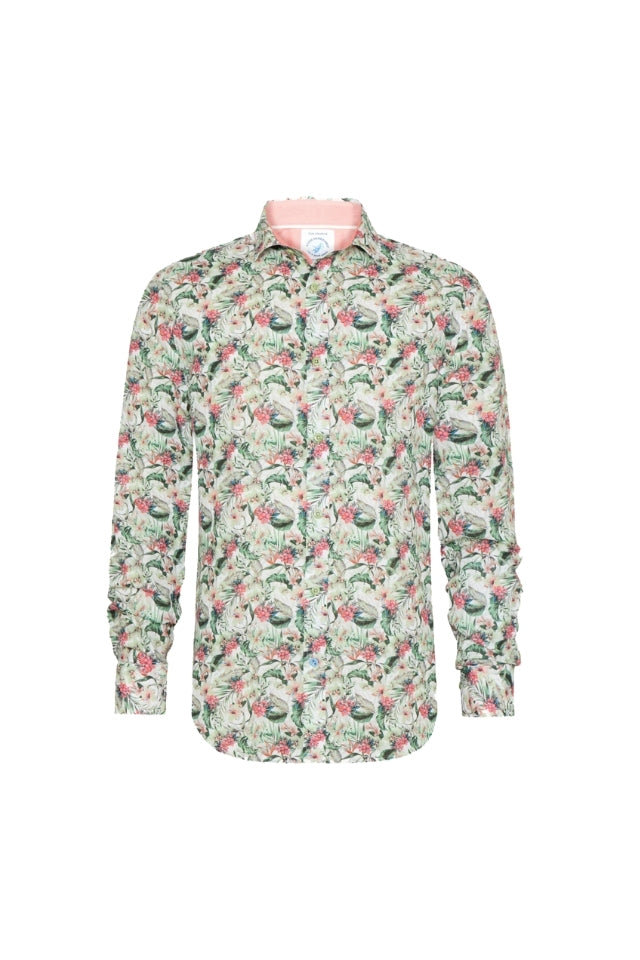 Floral Shirt - Light Green