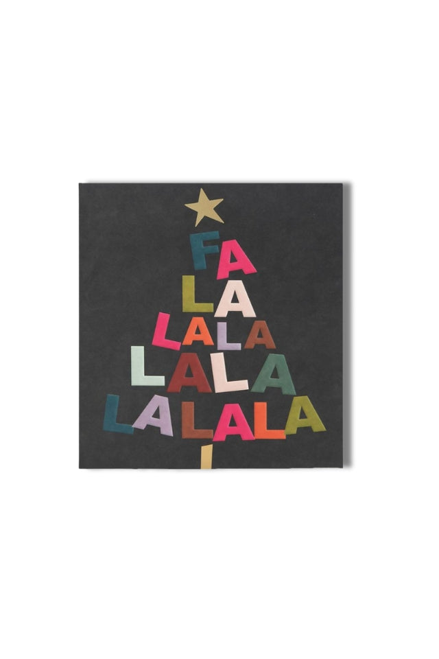 Falalalala Text Tree With Star