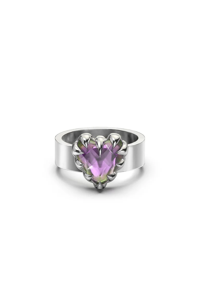 Love Claw Ring - Mystic Quartz