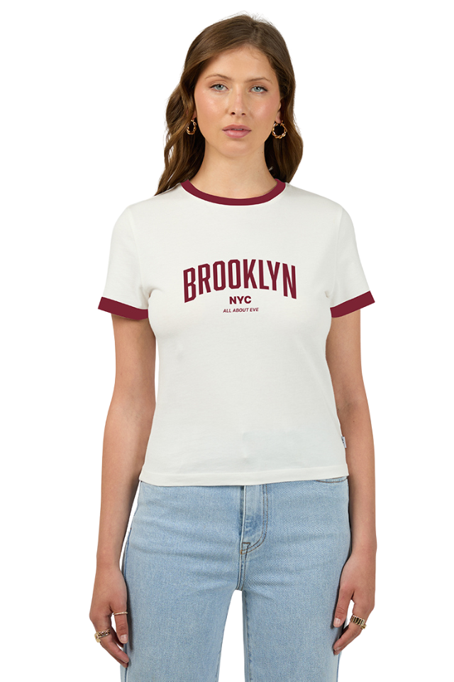 Brooklyn Baby Tee - Vintage White