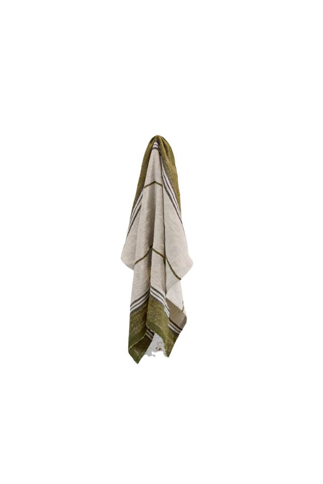 Selvedge Stripe Linen Teatowel