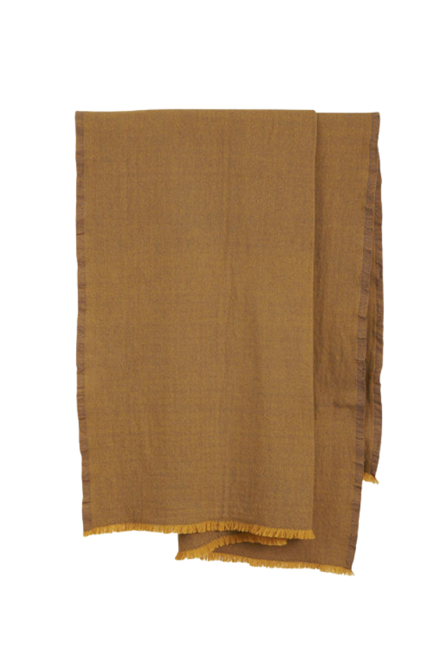 Oslo Lambswool Throw - Satsuma/Lupin